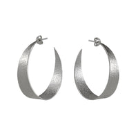 Silver Large Hoop Earrings by Cara Tonkin