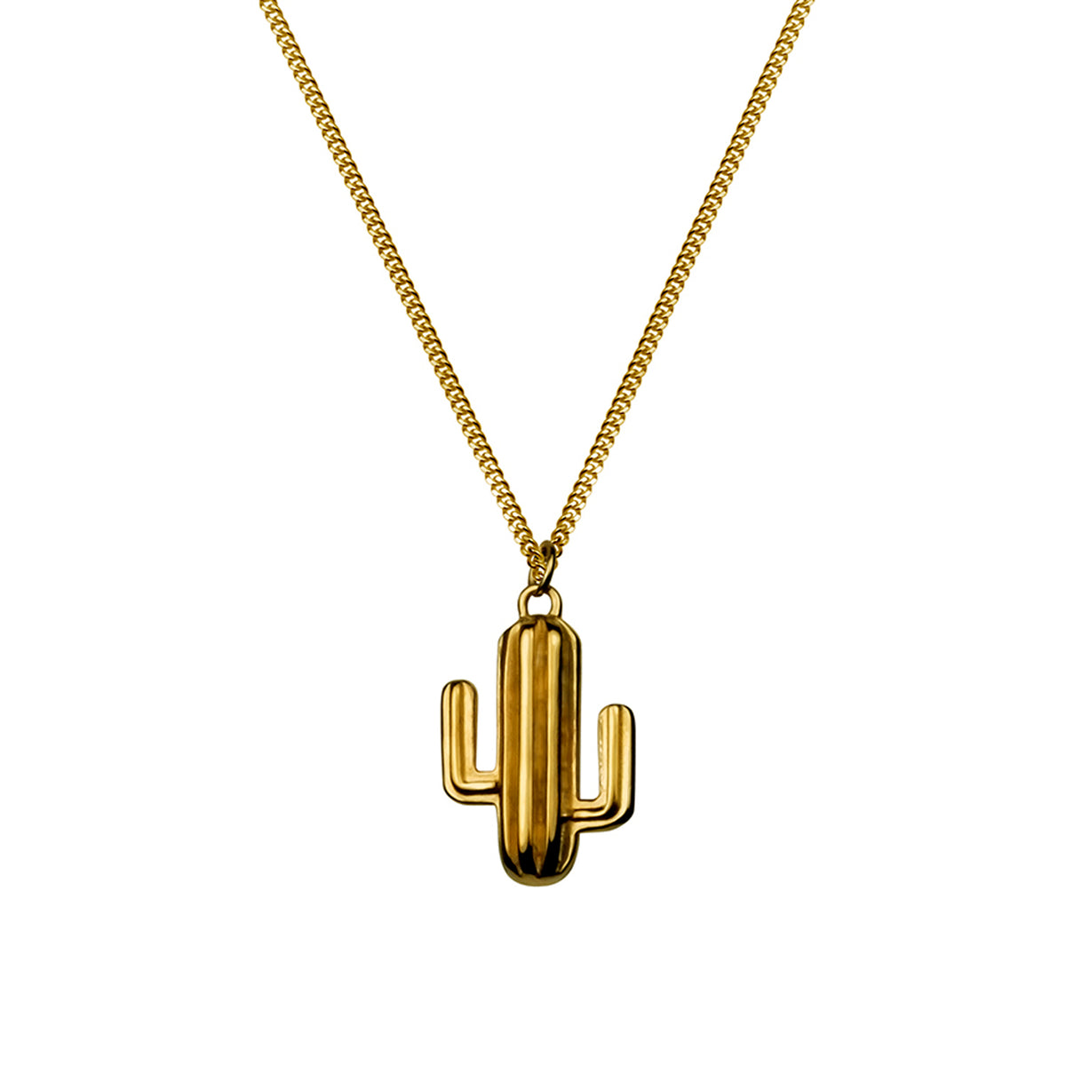 Cactus Necklace - Gold vermeil - IndependentBoutique.com