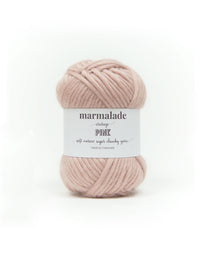 Vintage pink merino super chunky yarn from marmalade
