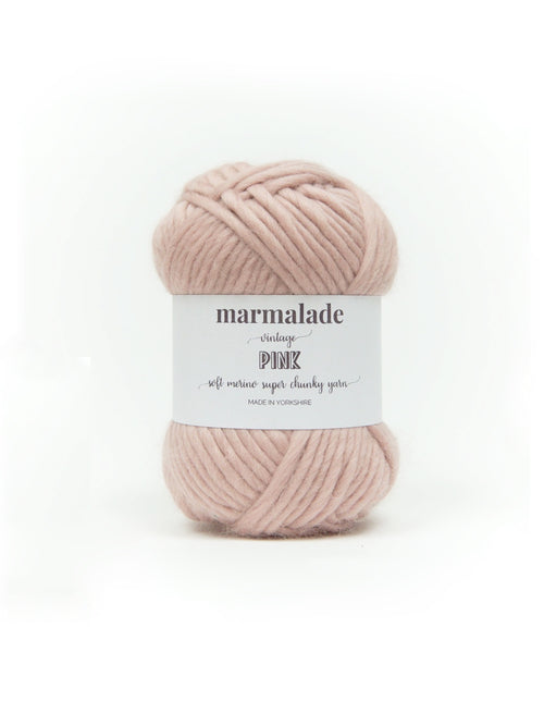 dusky pink merino super chunky yarn from marmalade