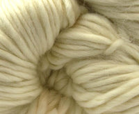 Off white undyed merino chunky wool close-up by marmalade
